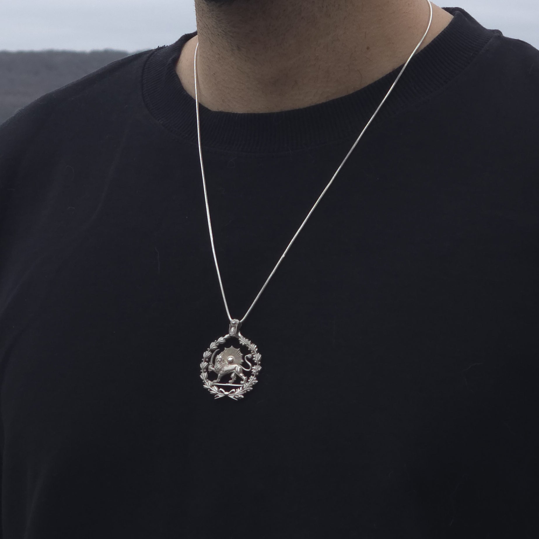 Lion and Sun Necklace