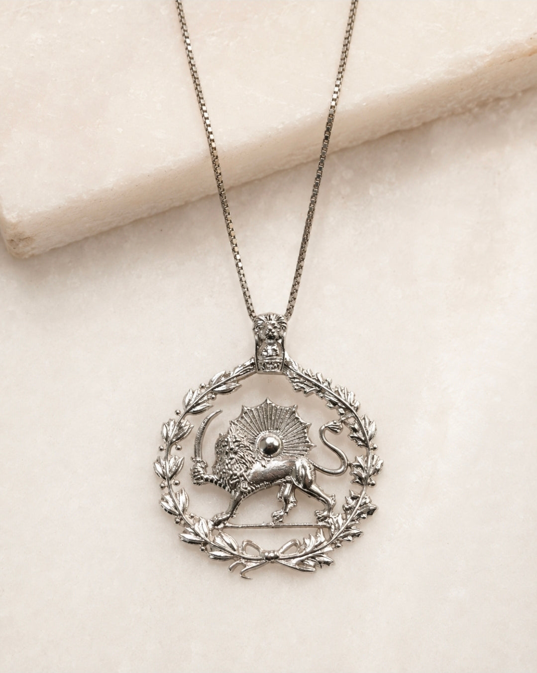 Lion and Sun Necklace