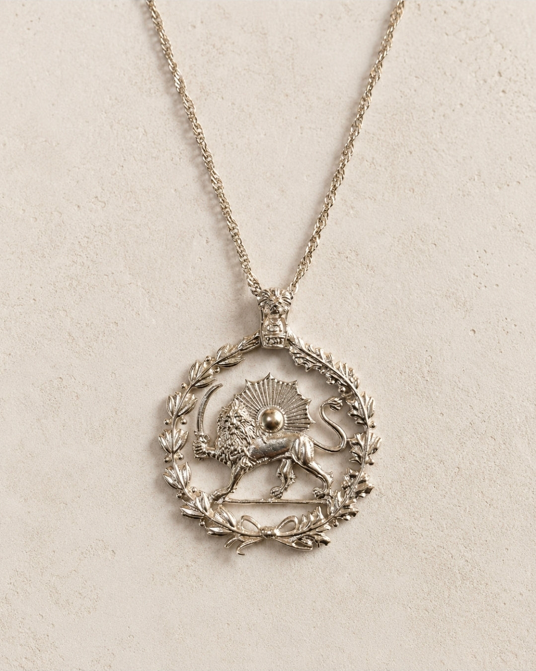Lion and Sun Necklace